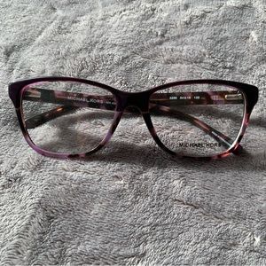 Michael Kors purple tortoise shell glasses (no prescription)
